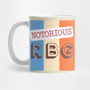 Notorious RBG Ruth Bader Ginsburg Retro Design. Mug